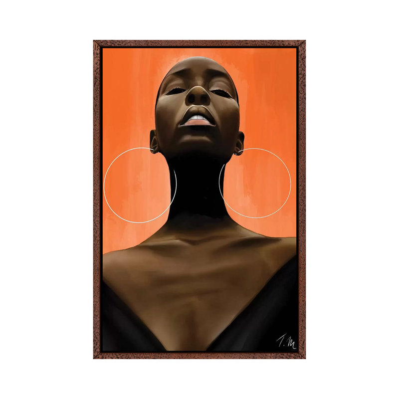 Monarch 1 Piece Wall Art on Canvas, 66.04 cm H x 45.72 cm W, Classic Brown Wood Framed