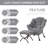 Abramson Lazy Chair, Modern Lounge Accent Chair with Armrests and a Side Pocket-89198917
