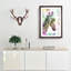 Giraffe Facing the Rainbow in Abstract - Picture Frame Painting Print-55608355-55608360