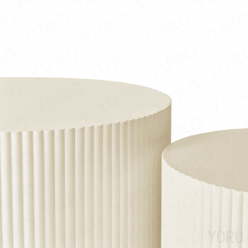 Ensemble de tables basses gigognes 2P Wave, Beige, H 15,75 po x l 23,62 po x P 23,62 po