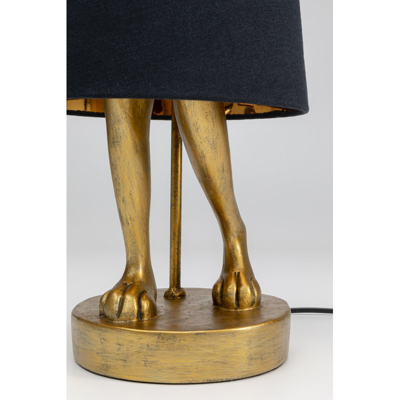 Tischleuchte, Gold, Black, 68cm H x 26.5cm W x 23cm D