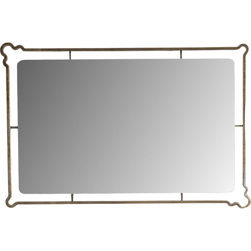 Victoria Mirror, 47" x 31.5", Aged Brass