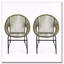 Ensemble de chaises de patio en osier-1065080681