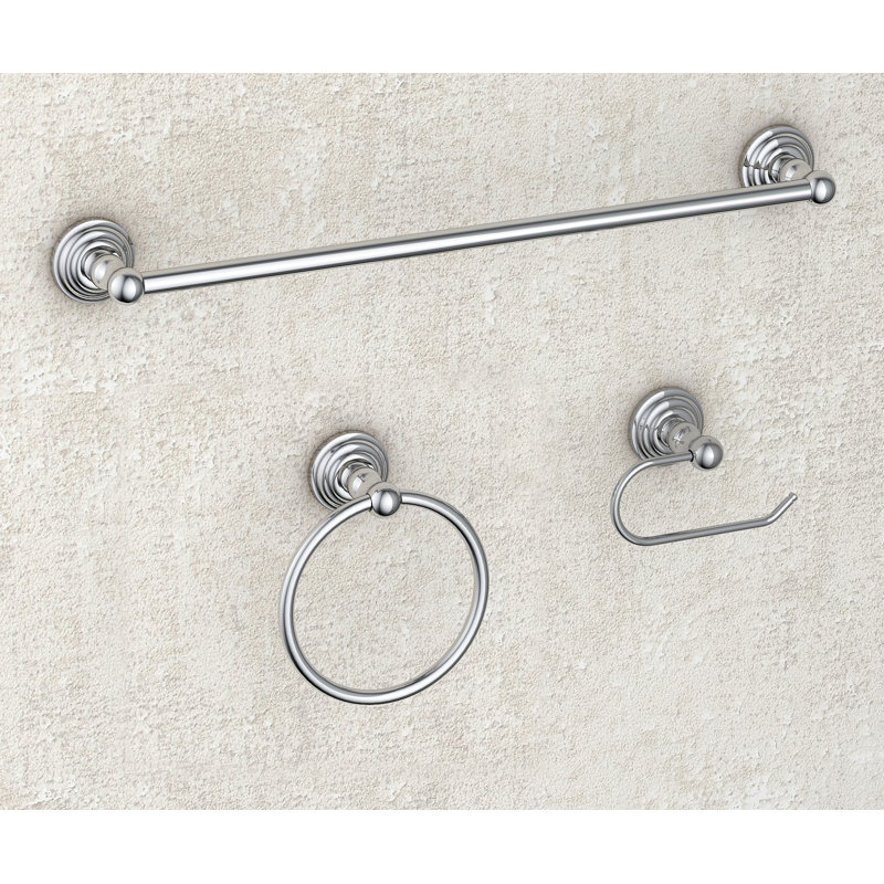 Ensemble de quincaillerie de salle de bain 3 pièces, Chrome