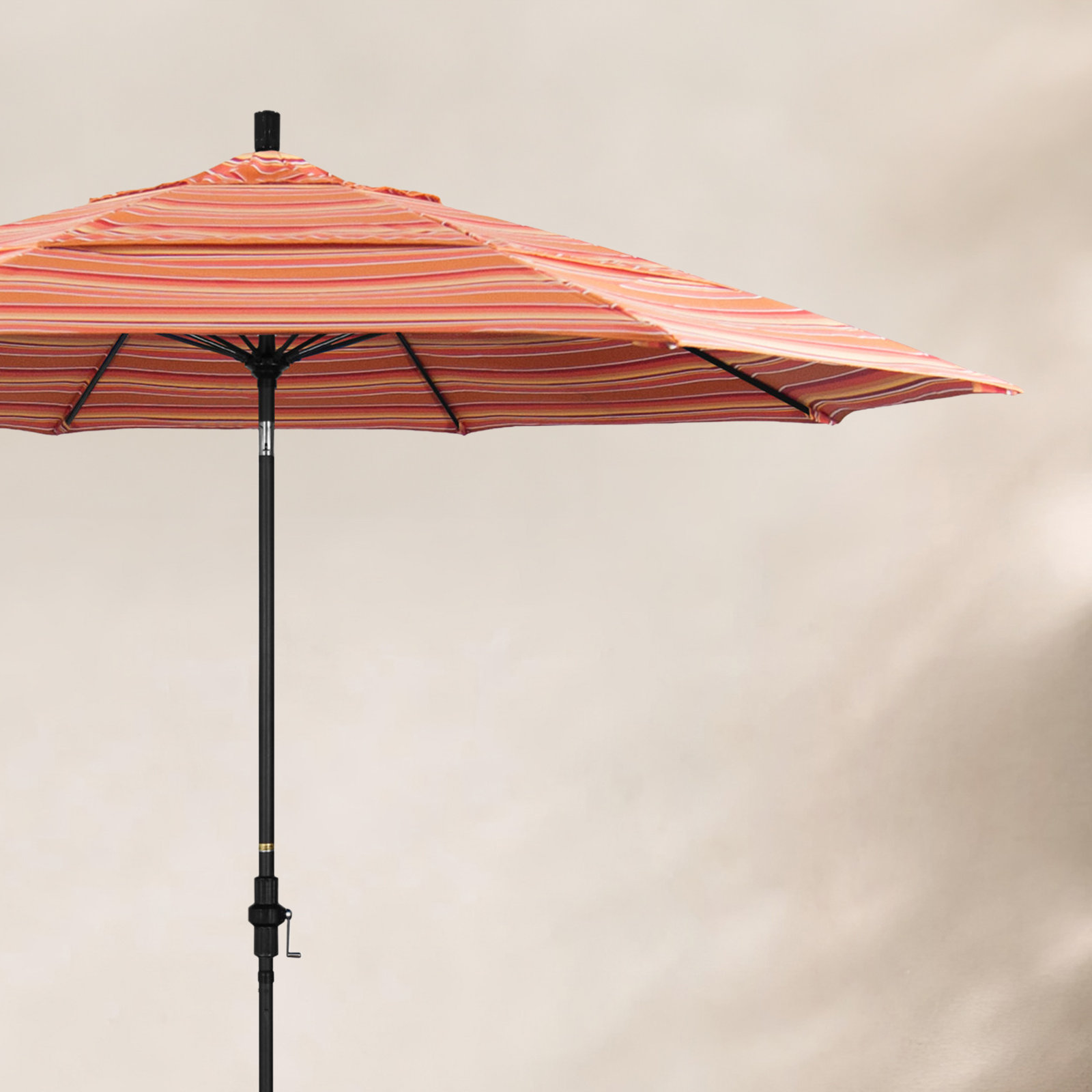 Brent 11' Sunbrella® Umbrella, Dolce Mango Stripe Sunbrella®