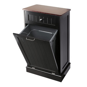 TOLEAD Tilt Out Trash Cabinet 10 Gallon Wooden Free Standing (Not ...