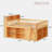 Space-saving Loft Bed With Storage Shelves, Headboard With Led Light-1497245215-1497245214