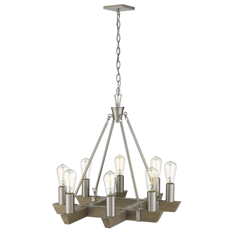 Lustree 8 lumières façon bougie/classique Hobson