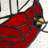 Northern Cardinal Window Panel