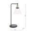 Ray Table Lamp Antique Brass and Glass
