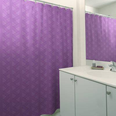 Rideau de douche simple Classic Zig Zag