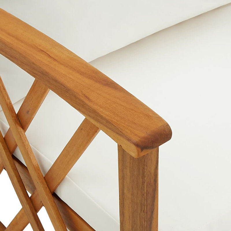 Chaise de patio Briken, Blanc