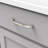 Twist Collection Handle Pull - 5-1/16" Center to Center Cabinet Pull Satin Nickel - Transitional Hardware for Drawers & Cabinets-50236102-116262357