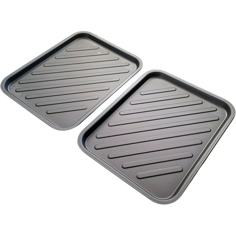 Home Theory Non-Stick Carbon Steel 2 Piece Baking Tray Set