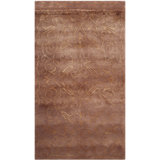 Tibetan Batroun Hand Knotted Silk/Wool Lilac Area Rug