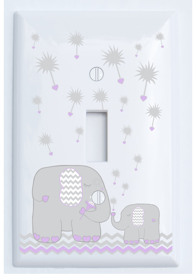 Dandelion Elephant People 1 - Gang Toggle Light Switch Wall Plate Presto Chango Decor