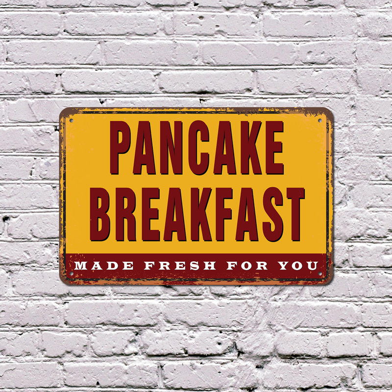 Plaque en plastique Pancakes 13 po x 20 po
