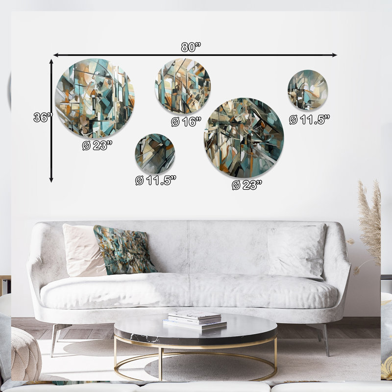 Abstract Wall Decor on Metal