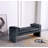 Concord 59" Modern Glam Chenille Upholstered Solid Pine Wood Accent Bench in Black-1431778210