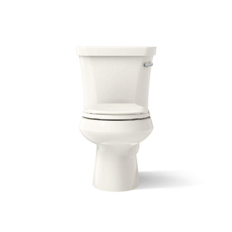 Wellworth® 1.28 GPF Water Efficient Round Two-Piece Toilet (Seat Not Included), Biscuit