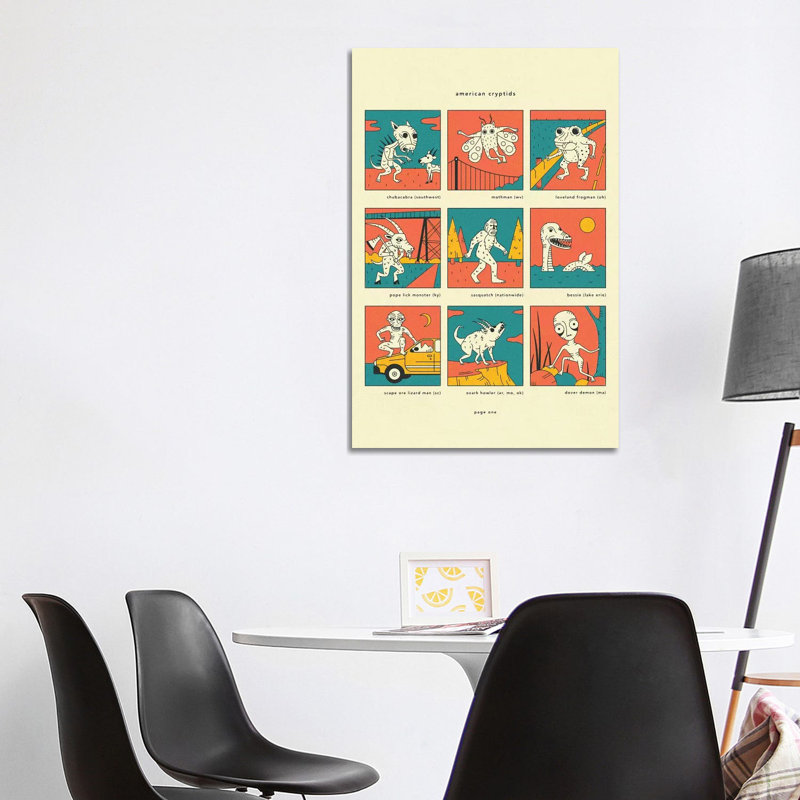 American Cryptids Page I by Jazzberry Blue - Wrapped Canvas Print, 101.6 cm H x 66.04 cm W x 3.175 cm D