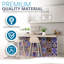 Carreau de mosaïque floral auto-adhésif en vinyle 4 po x 4 po