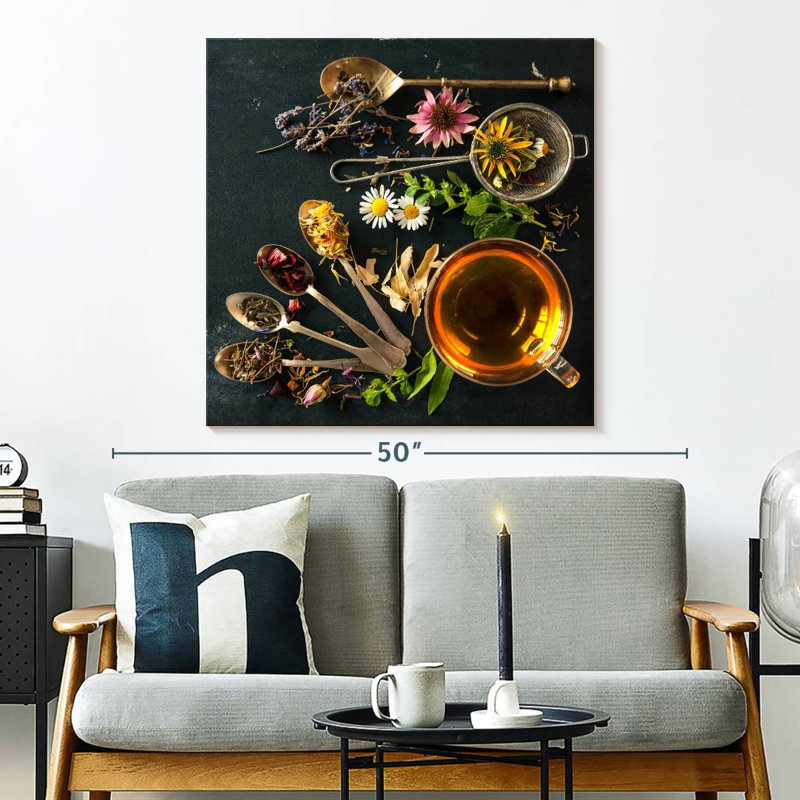 Yarlin Flower Tea, 33" H x 33" W
