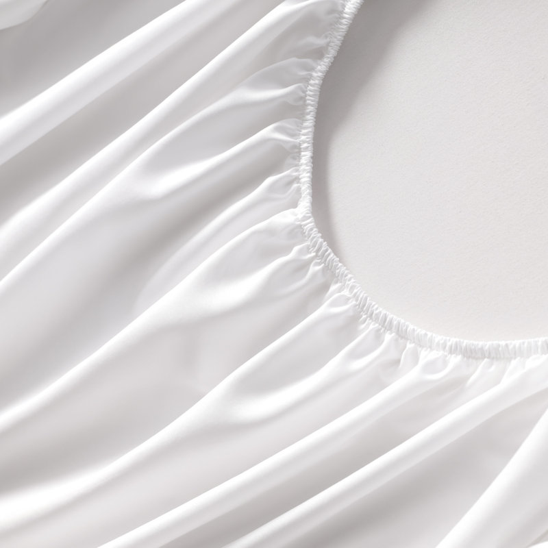 Silky Rayon From Bamboo-Polyester Bedding Set | Year-Round Cooling | Hypoallergenic Luxury Sheets?, White