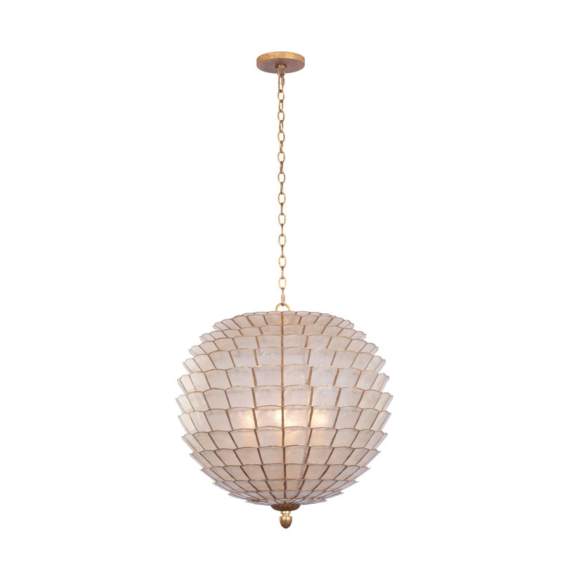 Luminaire suspendu Samal Kalox, Quatre lumières, H 22 po x l 21 po