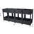 Outdoor Planters For Gardens: 63"X15.7"X27.7", Black Polypropylene With Water Control Raised Herb Garden Planter Container: Polypropylene, Space Optimization-1751760231-1751760224
