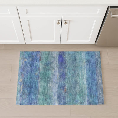 Machine Washable Indoor/Outdoor Matteson ACN2311 Stripes Rug
