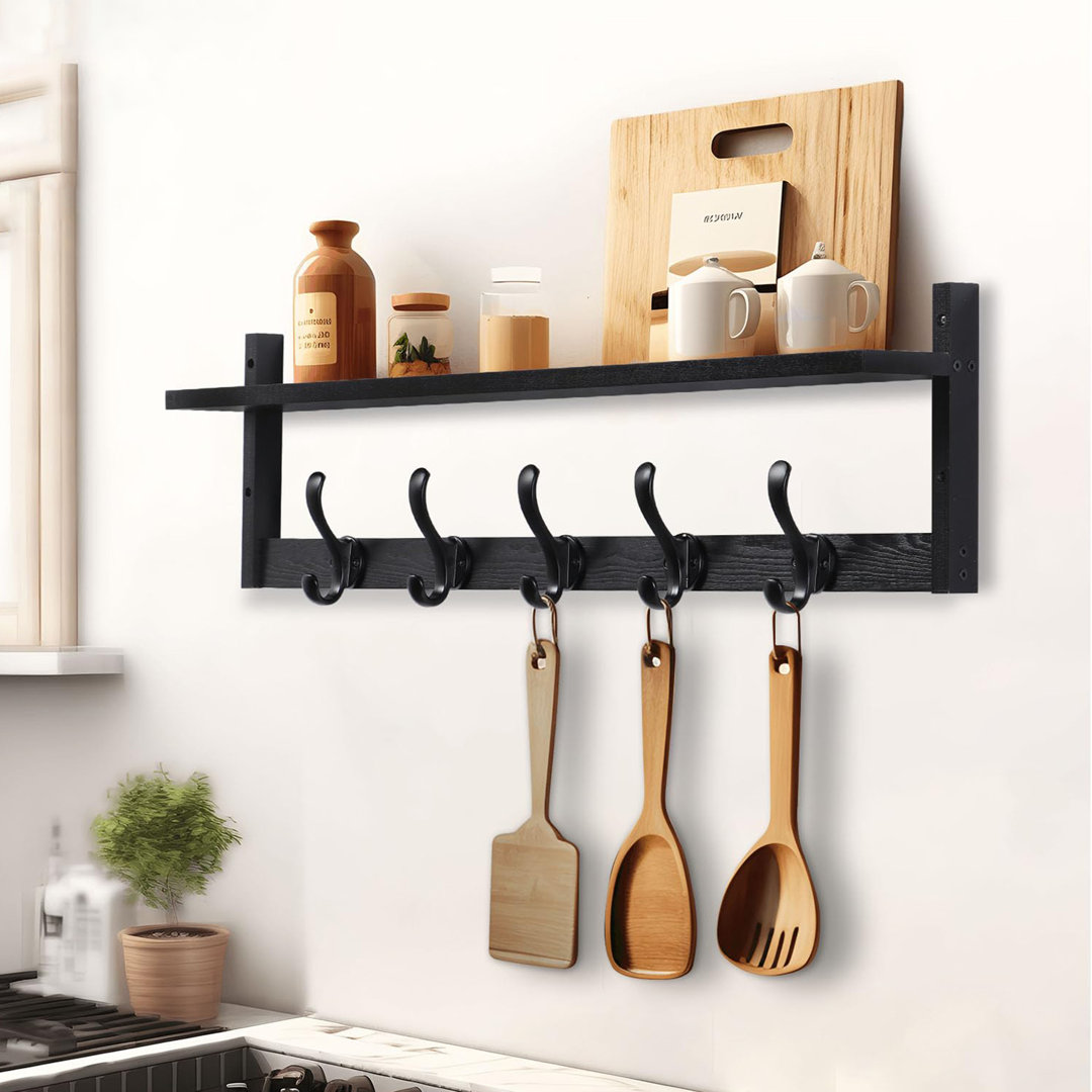 Mekhiya Wood Bracket Shelf 17 Stories