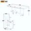 Ensemble de table de salle à manger extensible 7 pièces pour 6 personnes, table de cuisine rectangulaire avec 6 chaises rembourrées, chaises de salle à manger à dossier courbé pour la salle à manger-583508992-583508993