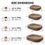 JOEJOY Orthopedic Dog Bed for Extra Large Dogs, Egg-Crate Memory Foam Pet Bed with Bolster Sides, Waterproof Lining, Removable Washable Cover & Non-Slip Bottom-835874179-835874178