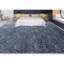 Tapis bleu marocain en laine noué à la main-66707942