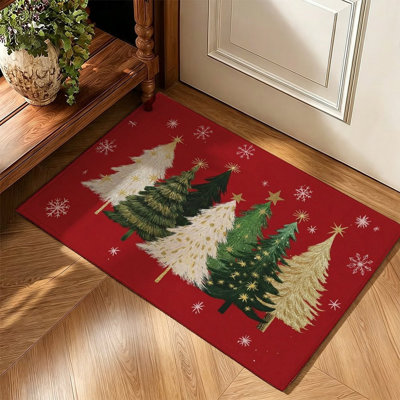 Tapis décoratif pour arbre de Noël 120 x 80 cm