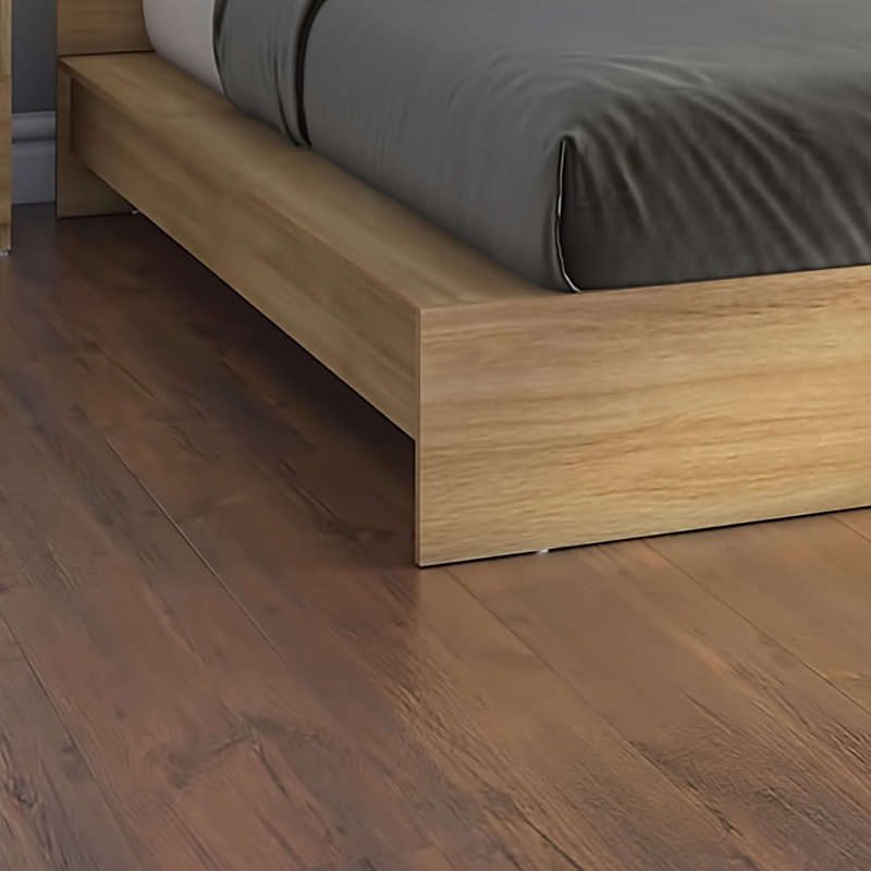 Chambre à coucher Zen Omega - Lit plateforme avec tête de lit - Assemblage facile, aucun sommier requis, Beige