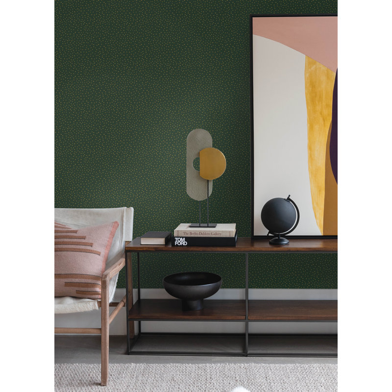 Cassie Gold Petite Polka Wallpaper, Gold