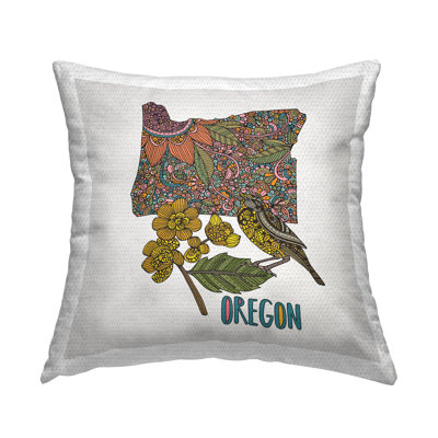 Polyester Throw Square Indoor/Outdoor Pillow Cover & Insert