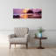 Silhouette of sea stacks at sunset Second Beach Olympic National Park Washington State USA 1 Piece Wrapped Canvas Panoramic Wall Art-199121364