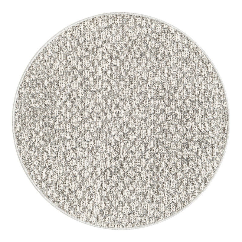 Gurjot Indoor/Outdoor Area Rug, Round 3'1"