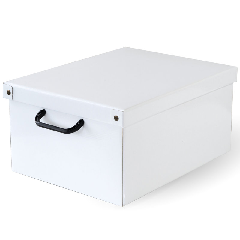 Boîte de rangement: moyenne - blanc