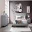 Commode rembourrée 4 tiroirs grise