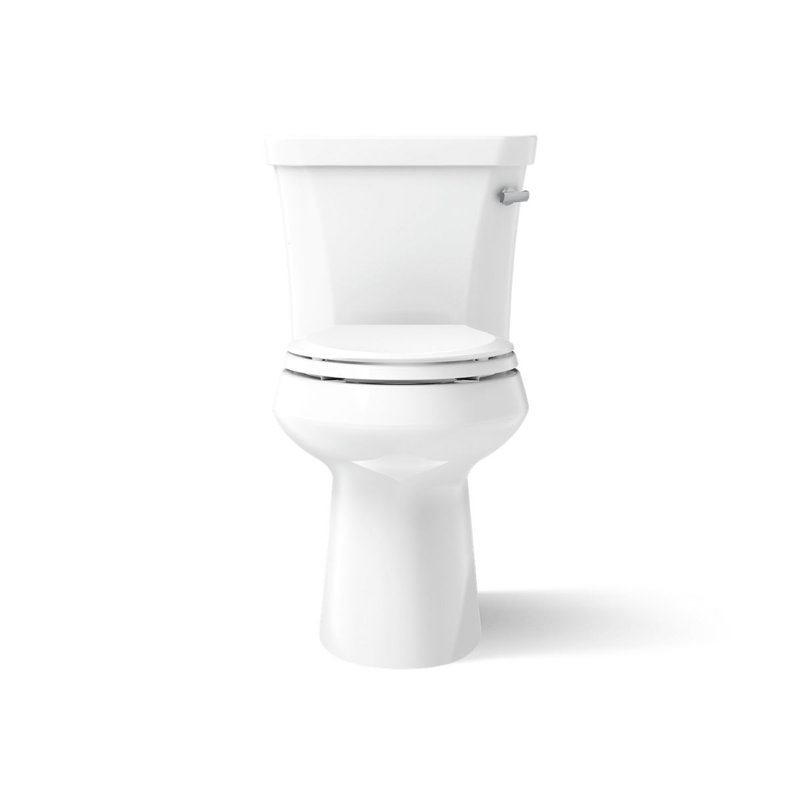 Highline 1 GPF Water Efficient Elongated Two-Piece toilet (Seat Not Included), White, Right-Hand