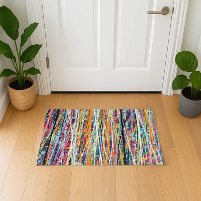 Tapis à rayures lavables à la machine de qualité supérieure Mayfield AMF2125