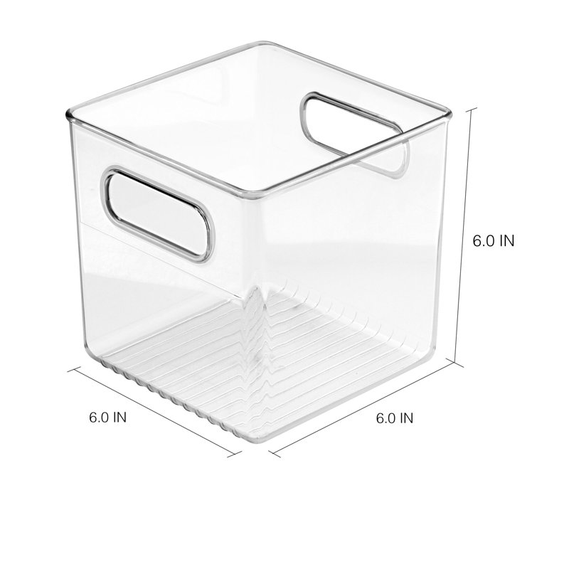 Bac de rangement en plastique Linus, H 6 po x l 6 po x p 6 po