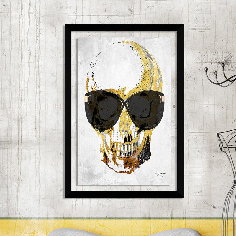 «Shades», reproduction d'impression sur toile encadrée, H 39,5 po x l 27,5 po x P 0,75 po, Acrylique avec cadre noir