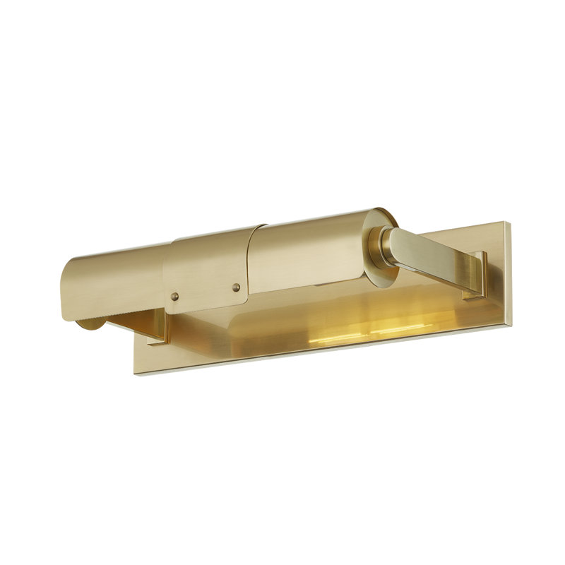 Oneonta Light Picture Light, Aged Brass, 3.5" H x 15.25" W x 3.5" D