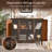 4-Door Accent Storage Cabinet with Adjustable Shelves, Fluted Panel Doors, Mid-Century Modern