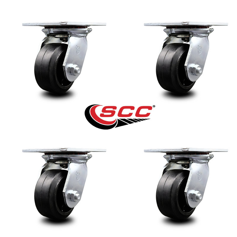 Rubber on Steel Caster